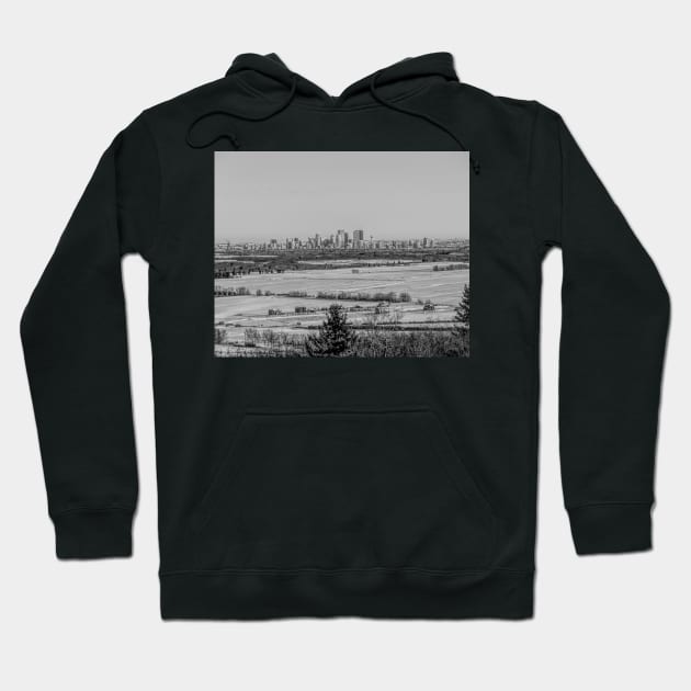Calgary in the distance. Hoodie by CanadianWild418